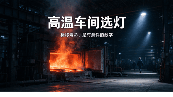 高温车间选灯，标称寿命不能直接照搬。&nbsp;